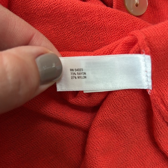 Gap knit long line button down cardigan in Coral Sz. Medium New with tags - Picture 6 of 8